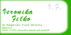 veronika filko business card